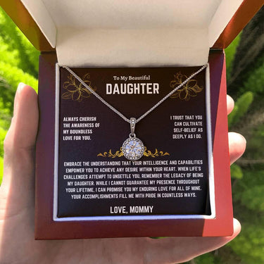 To My Beautiful Daughter - Eternal Hope Necklace - Gift Set - SLDDL0015 - Sunshine Letters Co
